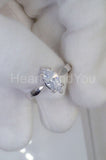 0.5ct Marquise Simulated Diamond Solitaire Engagement Ring 14k White Gold Plated