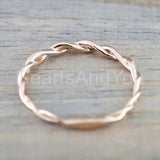 0.2ct Round Cut Moissanite Infinity Women Wedding Band 14k Yellow Gold Plated