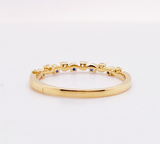 0.5ct Round Cut Simulated Blue Sapphire Wave Wedding Band 14k Yellow Gold Plated