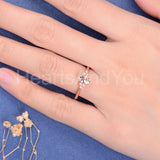 1.2ct Oval Cut Simulated Peach Morganite Pearl Accents Ring 14k Rose Gold Plated