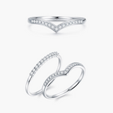 1.5ct Round Cut VVS1D Diamond Engagement Ring 14k White Gold Finish Bridal Set