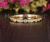 0.3ct Round Cut Simulated Peridot Minimalist Wedding Band 14k Yellow Gold Plated