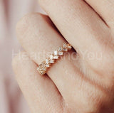 0.5ct Baguette Cut Simulated Diamond Cluster Wedding Band 14k Yellow Gold Plated