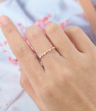 0.3ct Marquise Simulated Diamond Half Eternity Wed Band 14k Yellow Gold Plated