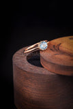 0.5ct Round Cut Simulated Blue Aquamarine Solitaire Ring 14k Rose Gold Plated