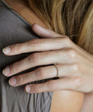 1ct Round Cut Black & White Diamond Wedding Band 14k Yellow Gold Finish Eternity