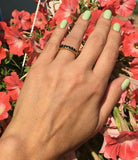 1.9ct Wedding Ring Band Round Cut Diamond Stackable Design 14k YellowGold Finish