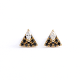 0.4ct Marquise Diamond Moth Butterfly Petite Stud Earrings 14k Yellow Gold Over