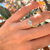 0.5ct Round Cut Moissanite Trilogy Minimalist Women Ring 14k Yellow Gold Plated