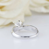 3ct Round Cut Diamond Engagement Ring Dual Row Accent Women 14k WhiteGold Finish