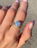 0.1ct Round Cut Moissanite Minimalist Women Wedding Band 14k Yellow Gold Plated