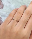 0.3ct Round Cut Simulated Black Diamond Open Cuff Wed Band 14k YellowGold Plated