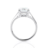 3ct Emerald Cut Diamond Engagement Ring Split Shank Solitaire 14k WhiteGold Over
