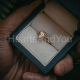 0.5ct Pear Simulated Diamond Solitaire Engagement Ring 14k Yellow Gold Plated