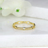 0.3ct Round Cut Moissanite Anniversary Women Wedding Band 14k White Gold Plated