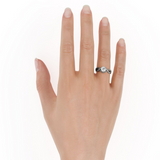 1.8ct Round Cut Diamond Engagement Ring 14k White Gold Finish Infinity Vintage