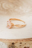1ct Oval Cut Simulated Morganite Split Shank Engagement Ring 14k RoseGold Plated