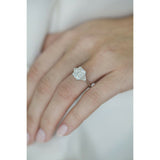 3ct Radiant Diamond Engagement Ring Trillion Accents Trilogy 14k White Gold Over