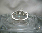 Cluster Vintage Engagement Ring 2.2ct Cushion Cut Diamond 14k White Gold Finish