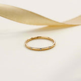 0.04ct Round Cut Diamond Wedding Band Ring Anniversary 14k Yellow Gold Finish