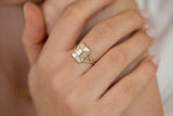 2ct Baguette Cut Diamond Enchanting Art Deco Cocktail Ring 14k Yellow Gold Over