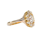 2.6ct Round Cut Diamond Halo Solitaire Engagement Ring 14k Yellow Gold Finish