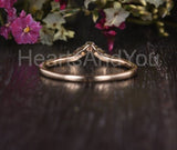 0.5ct Round Cut Moissanite Chevron Minimalist Wedding Band 14k YellowGold Plated