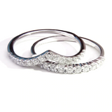 1.5ct Round Cut Diamond Engagement Ring 14k White Gold Finish Wedding Bridal Set