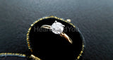 2.2ct Round Cut Moissanite Solitaire Women Engagement Ring 14k YellowGold Plated