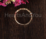 0.3ct Round Cut Simulated Peridot Minimalist Wedding Band 14k Yellow Gold Plated