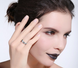 1ct Round Cut Diamond Wedding Ring Band 14k White Gold Finish Eternity Stackable