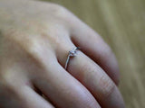 0.5ct Engagement Ring Round Cut Diamond Floral Solitaire 14k White Gold Finish