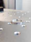 0.1ct Round Cut Simulated Diamond Anniversary Wedding Band 14k White Gold Plated