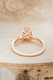 1ct Oval Cut Simulated Morganite Split Shank Engagement Ring 14k RoseGold Plated