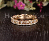 0.5ct Round Cut Moissanite Full Eternity Wedding Bands 14k Yellow Gold Plated