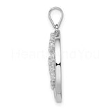0.75ct Round Cut Moissanite Tree of Life Pendant 14k White Gold Plated NO CHAIN