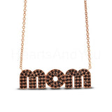 2ct Round Simulated Diamond Mom Gift Mothers Day Pendant 14k White Gold Plated