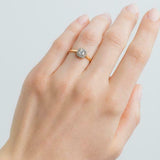 1.6ct Asscher Cut Diamond Engagement Ring Halo Solitaire 14k Yellow Gold Finish