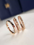 0.5ct Round Cut Moissanite Honeycomb Women Trio Set 14k White Gold Plated