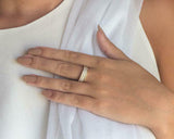 Three Row Half Eternity Wedding Band 2ct Round Cut Diamond 14k YellowGold Finish