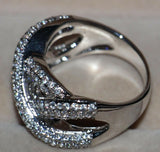 2.6ct Round Cut Diamond Wedding Ring Band 14k White Gold Finish Trendy Eternity