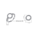 2Ct Round Cut Diamond Unique Circular Halo Engagement Ring 14K White Gold Finish