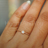 0.2ct Round Cut Moissanite Twisted Rope Engagement Ring 14K Yellow Gold Plated