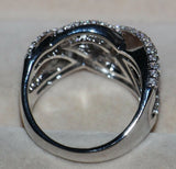 2.6ct Round Cut Diamond Wedding Ring Band 14k White Gold Finish Trendy Eternity