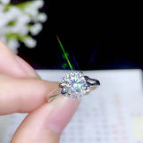 1ct Round Cut Diamond Engagement Ring Split Shank Solitaire 14k WhiteGold Finish