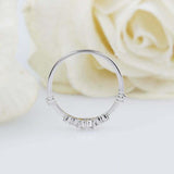 1ct Round Cut Diamond Engagement Ring Minimalist Solitaire 14k White Gold Finish