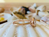 1.8ct Engagement Ring Round Cut Diamond Bezel Set Solitaire 14k Rose Gold Finish