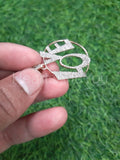 2ct Round Cut Moissanite Love Valentine Pendant 14k Rose Gold Plated NO CHAIN