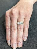 2.2ct Oval Simulated Diamond Half Bezel Set Solitaire Ring 14k YellowGold Plated