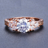 1.7ct Round Cut VVS1 Diamond Engagement Ring 14k RoseGold Finish Antique Vintage